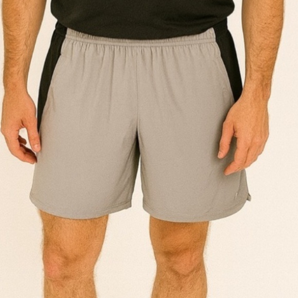 Roadrunner Sports Korsa Men’s Running Athletic Shorts Gray Black‎ Size M